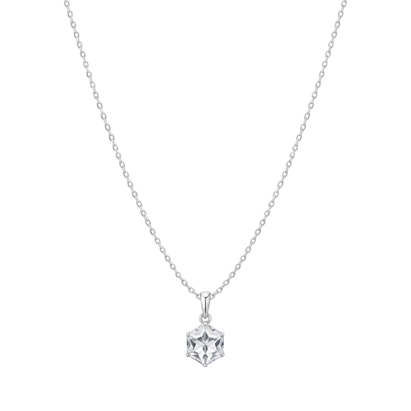 Mira Geometric Pendant Chain shape