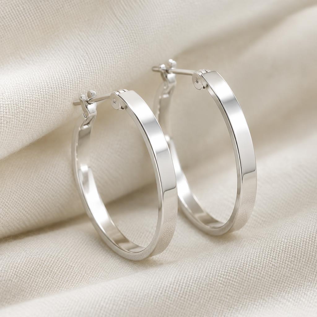Ira Slim Hoops — finish and detail