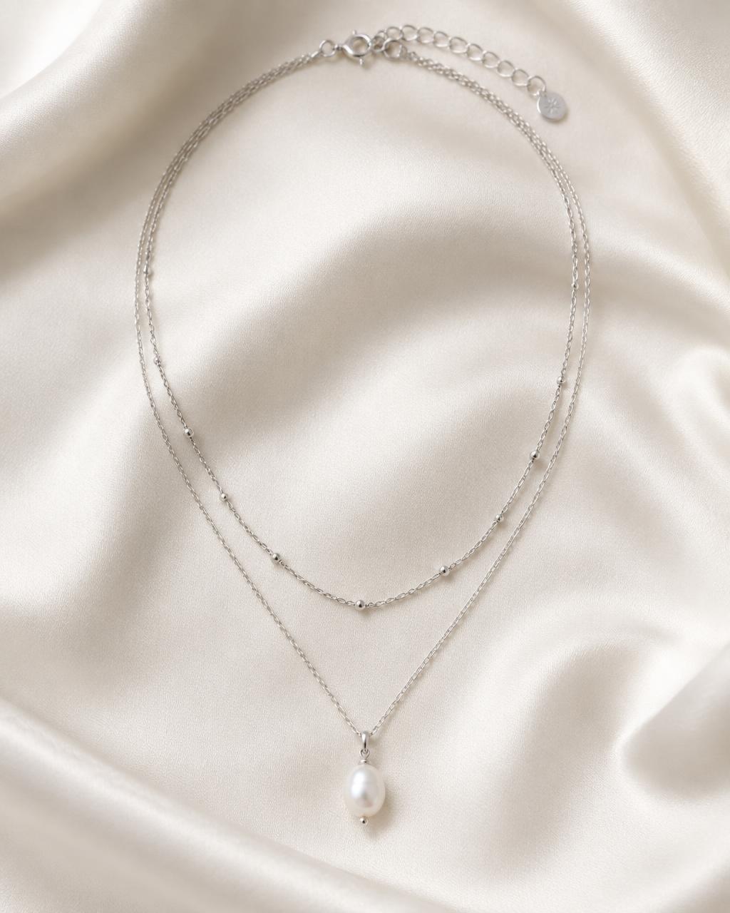 Noor Double Layer Pearl Drop